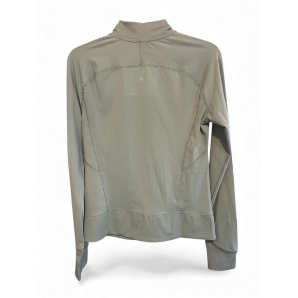 Yogalicious Lux Momentum Chinous Green Lightweight Zip Up Yoga Jacket Medium NWT - Picture 2 of 6